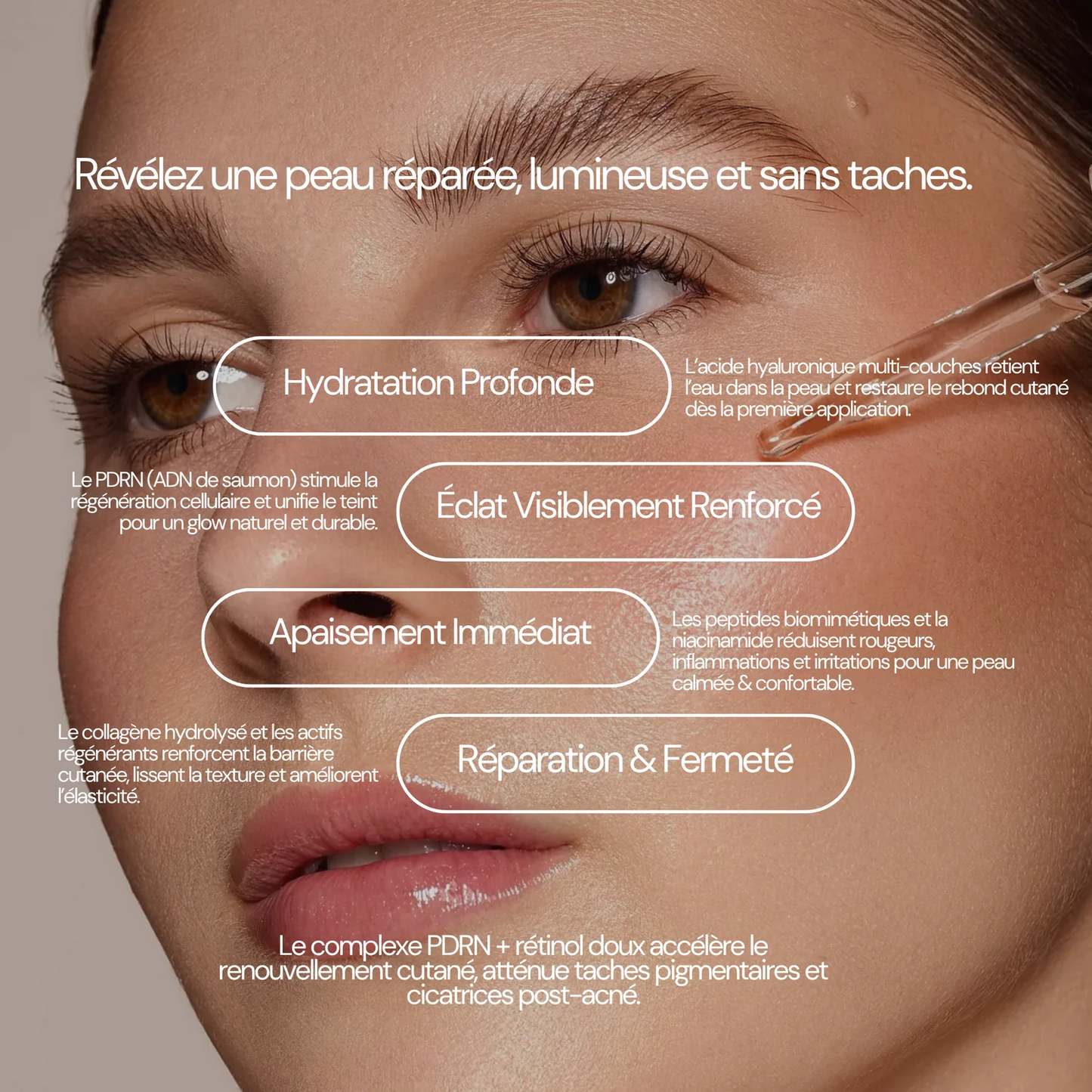 SÉRUM RÉGÉNÉRANT PDRN  + COLLAGÈNE PEPTIDE